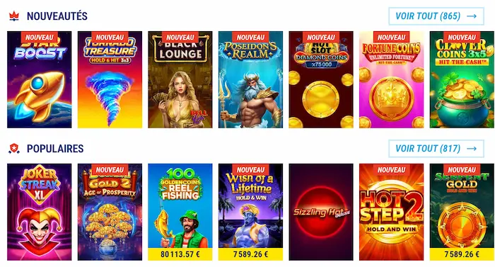 Tikitaka Casino games